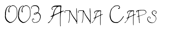 003 Anna Caps font preview